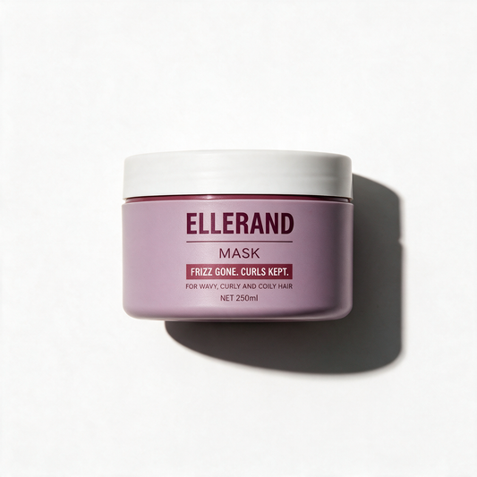 Ellerand Cuticle Seal Mask on a white background with a hard studio shadow